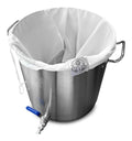Lot de 2 grands sacs réutilisables en maille fine destiné à brassage maison fermentation tous grains BIAB ou fabrication de vin 66 x 559 cm – Sac d'infusion sac de lait de noix passoire à