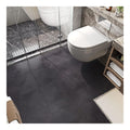 15 FunStick 30x30CM Dalles PVC Adhesives Sol Carreaux du Ciment Sol PVC Gris Foncé Beton Autocollant Stickers Carrelage Étanche Salle de Bain Cuisine Anthracite Gris Lino Sols Adhesif Chambre Salon