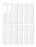 carrelage Blanc adhesif mural cuisinette 3D credence adhesive Facile à nettoyer carrelage adhesif mural salle de bain destiné à une décoration ainsi que la rénovation de la maison 28x22cm 10sheets
